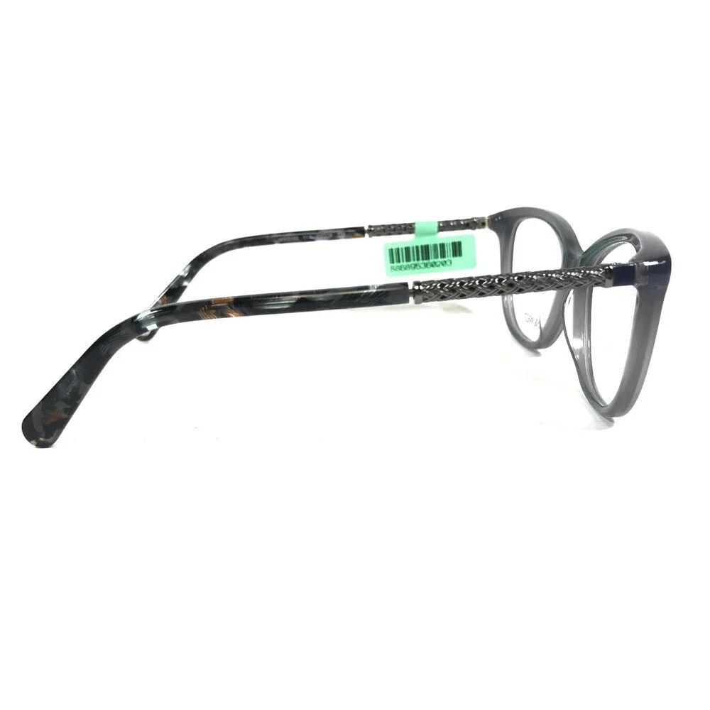 Nine West Eyeglasses Frames NW5143 014 Blue Silver Cat Eye Full Rim 52-16-135